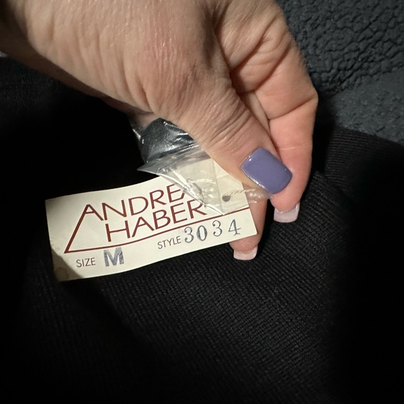 Black floor length knit skirt - Picture 2 of 5